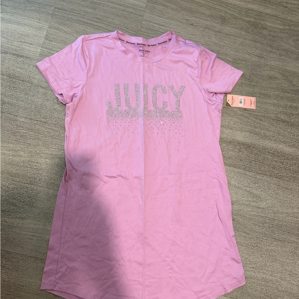 New Juicy Couture Lavender Tee with Sparkling Logo M